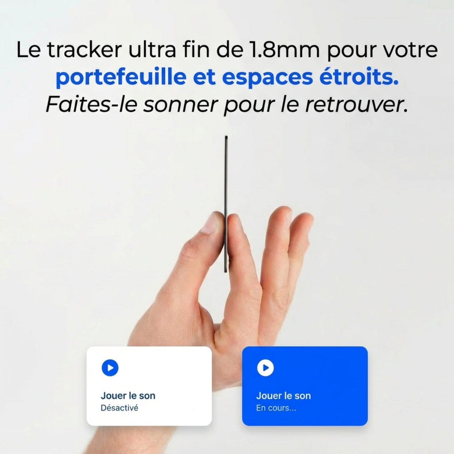 IZYSPOT — Carte de Suivi GPS Ultra-Fine (Compatible Apple Find My)